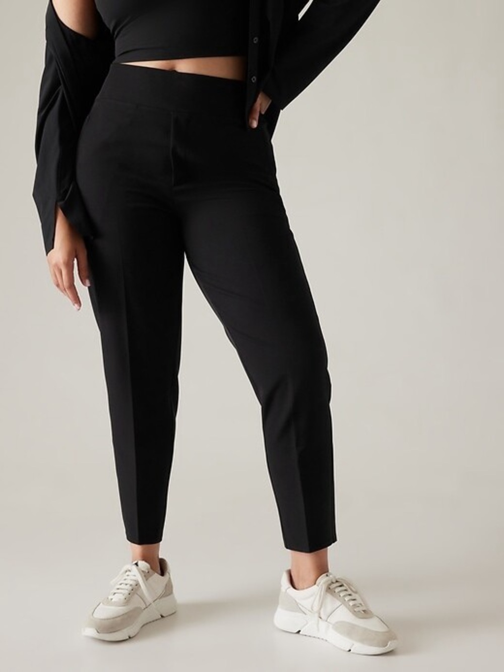 Athleta Curvy Endless High-Rise Crop Pants in Black, Women’s Plus size 18